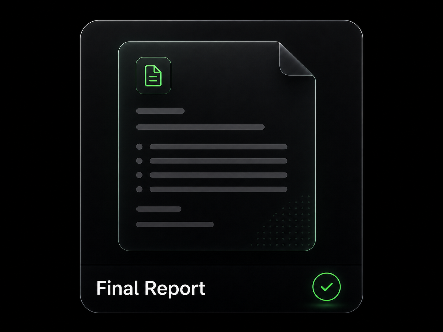 Final Report Support preview
